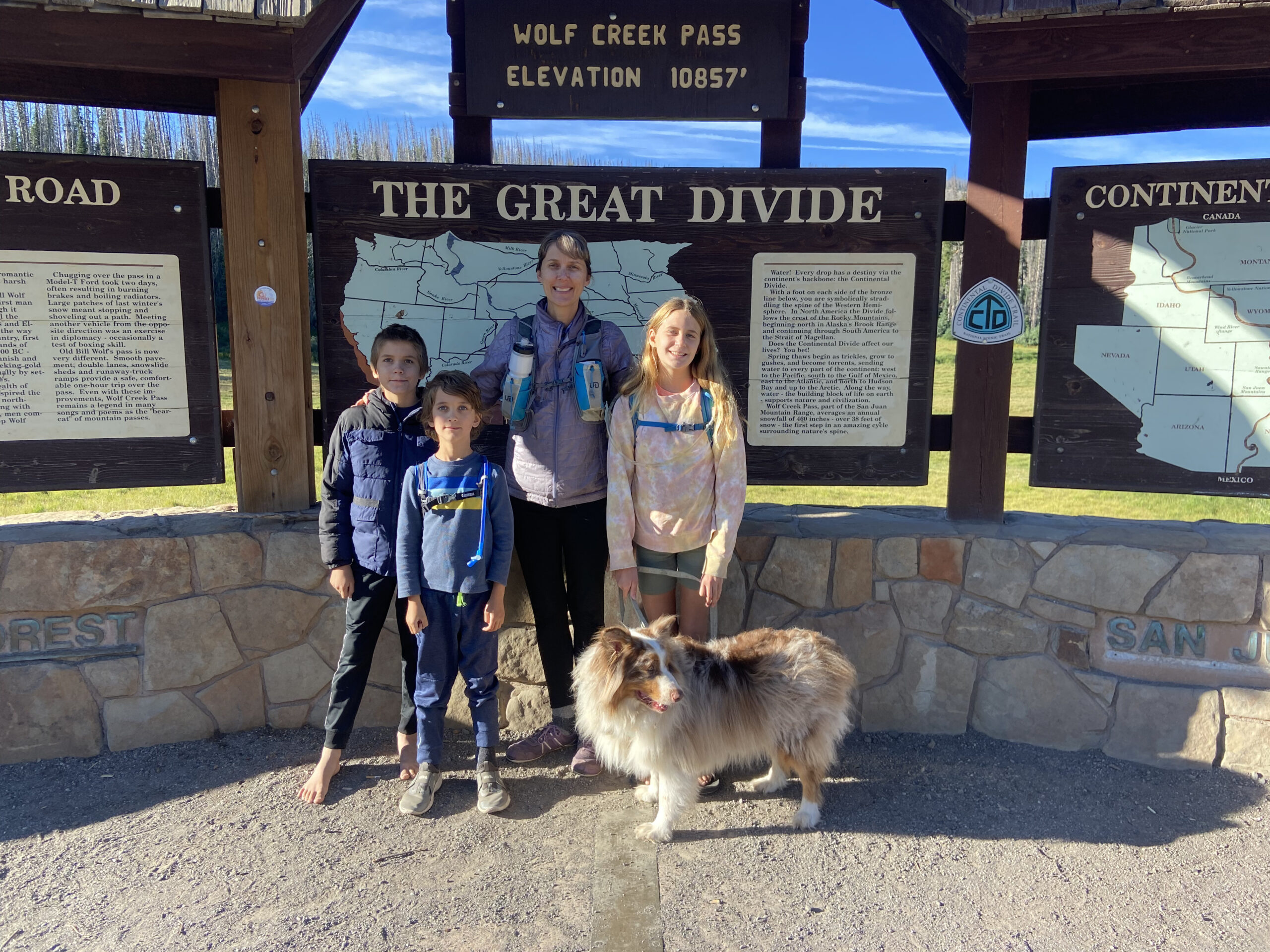 Simpson Family at the Continental Divide